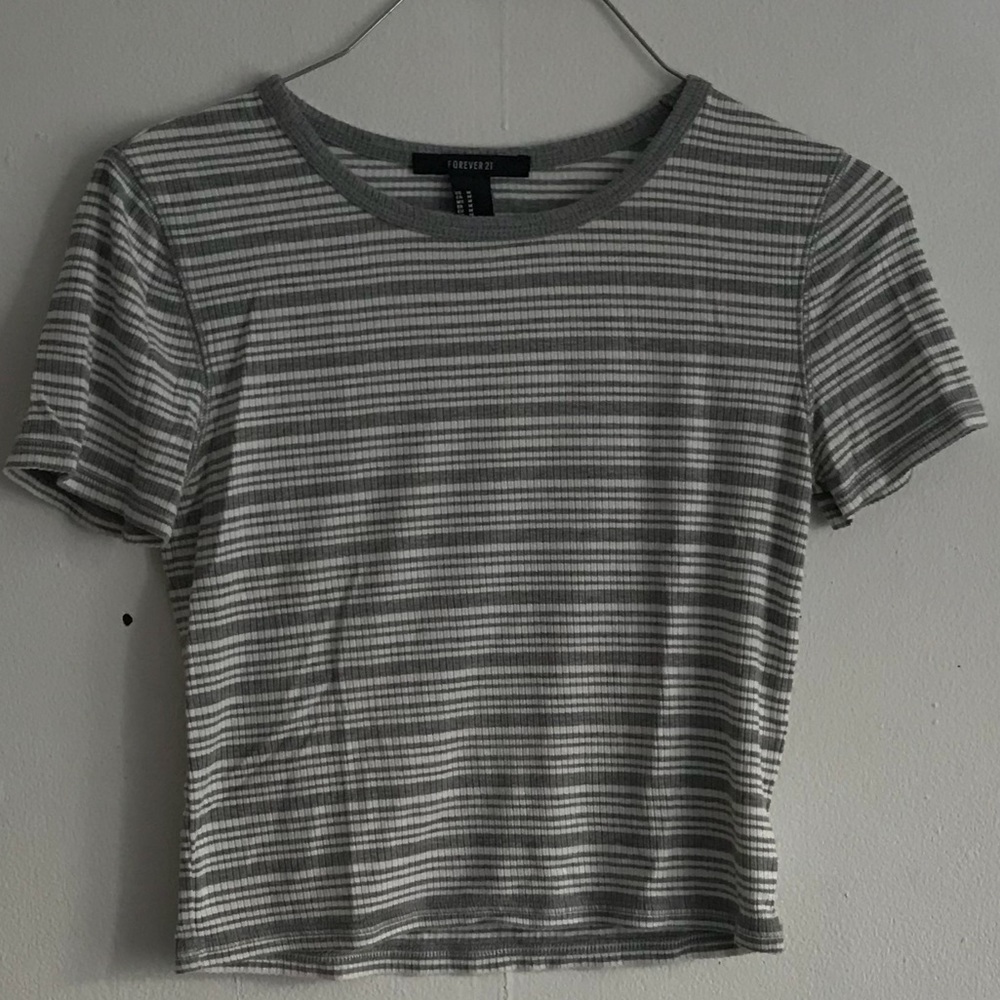 Striped crop top